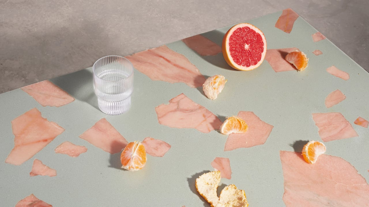 QnA VBage This gorgeous new material is made out of leftover luxury marble