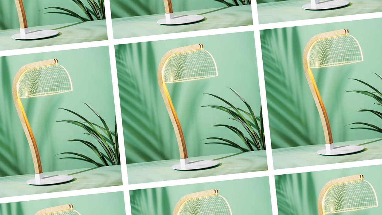Bulbing bankers lamp Clearance