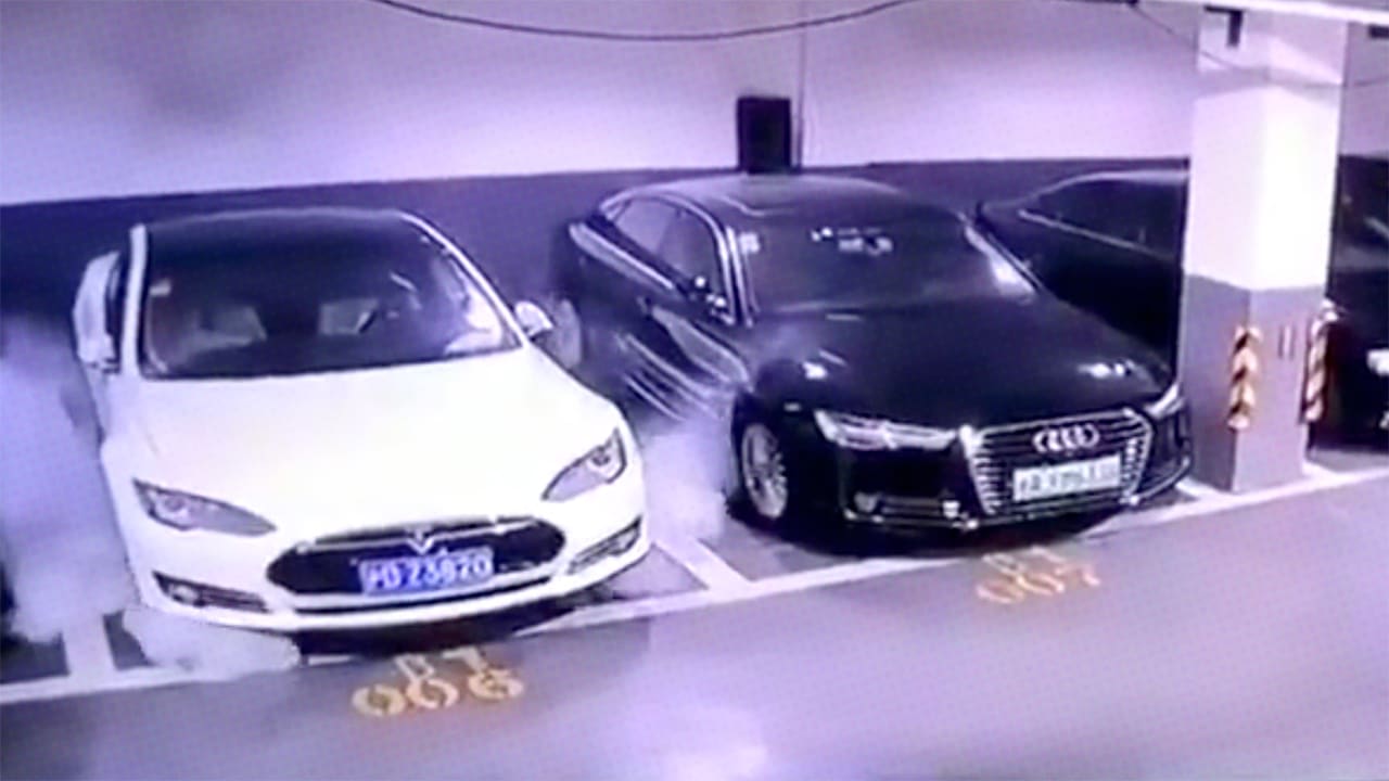 Watch The Video Of A Parked Tesla Model S Exploding In China Watch The Video Of A Parked Tesla Model S Exploding In China