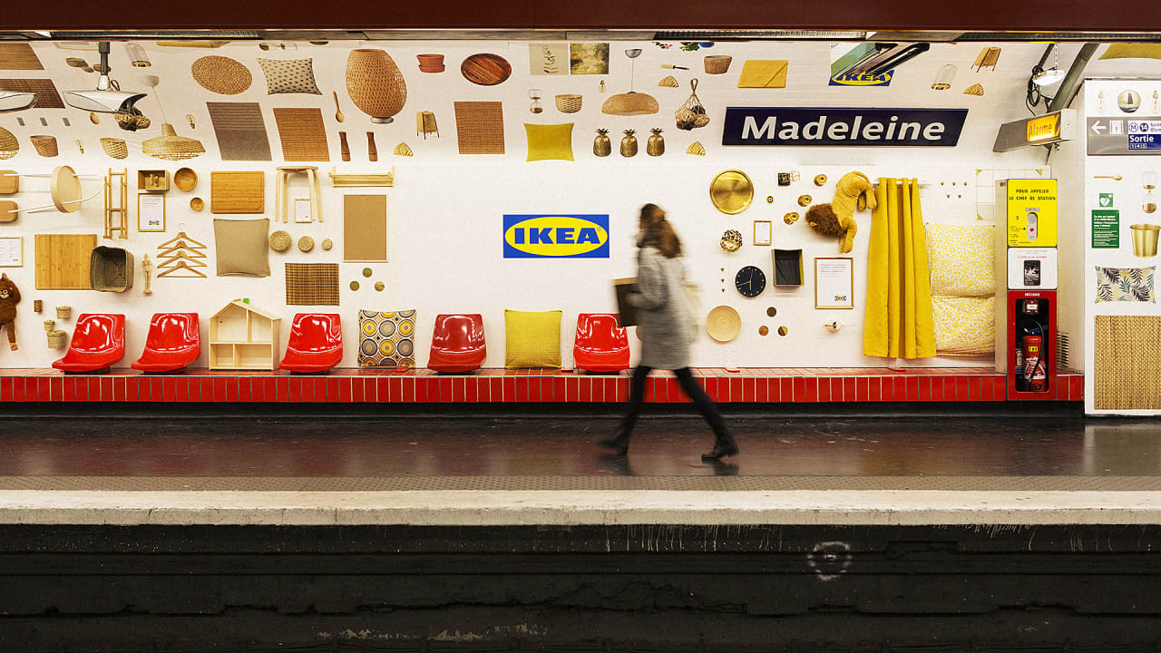 Ikea Installs 1500 Products In Pariss Madeleine Metro Station