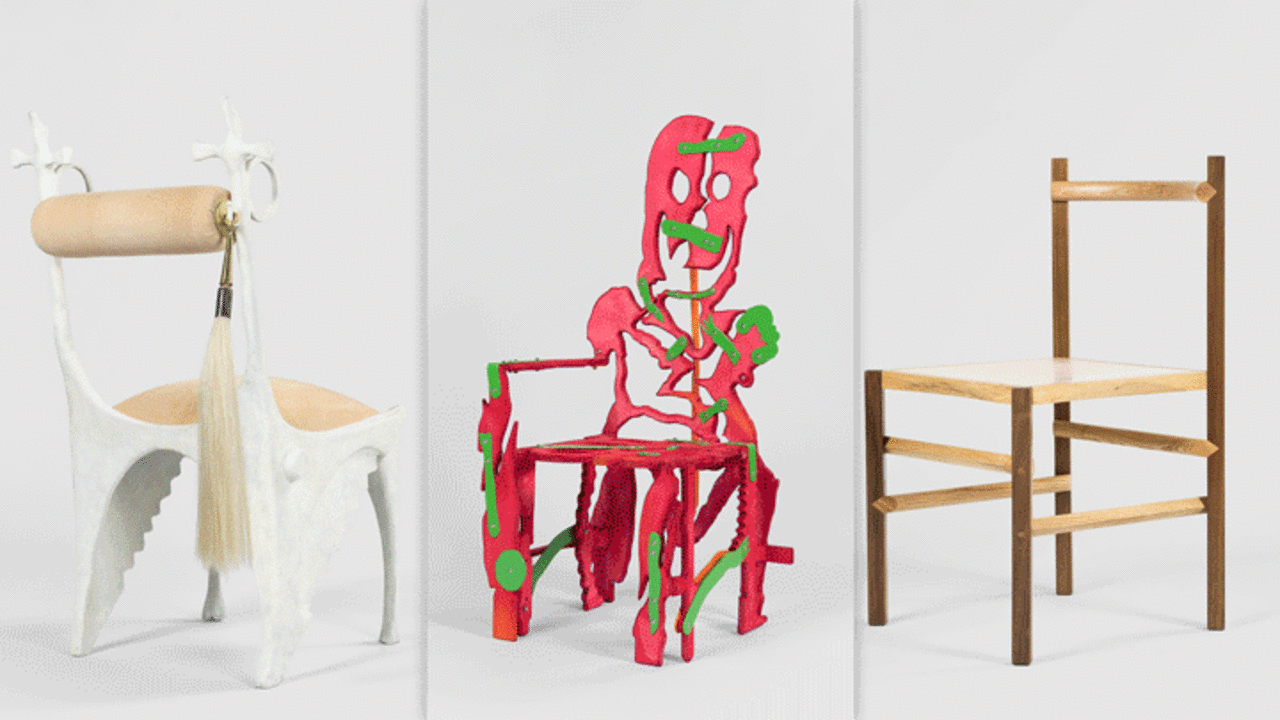 "The Chair" is an exhibit of 50 chairs by 50 designers