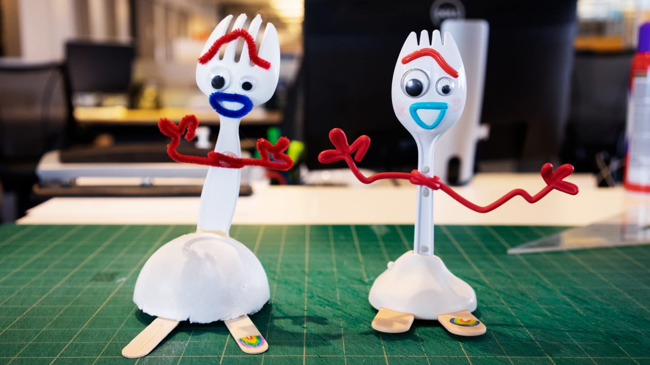 talking forky figure