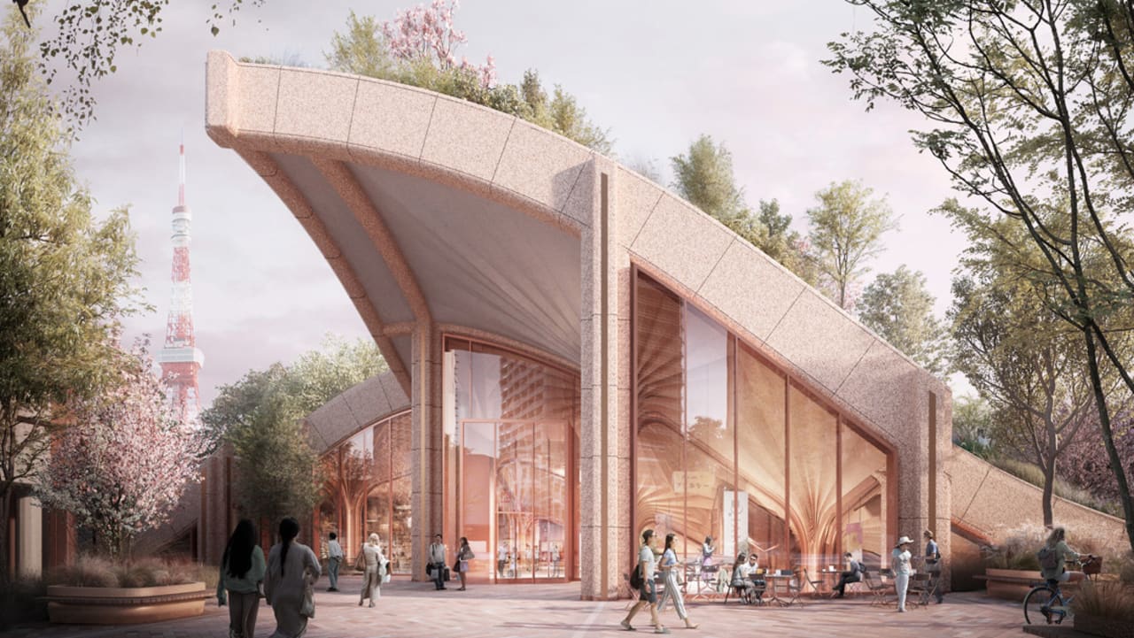 Anyone can climb up the side of this new building coming to Tokyo
