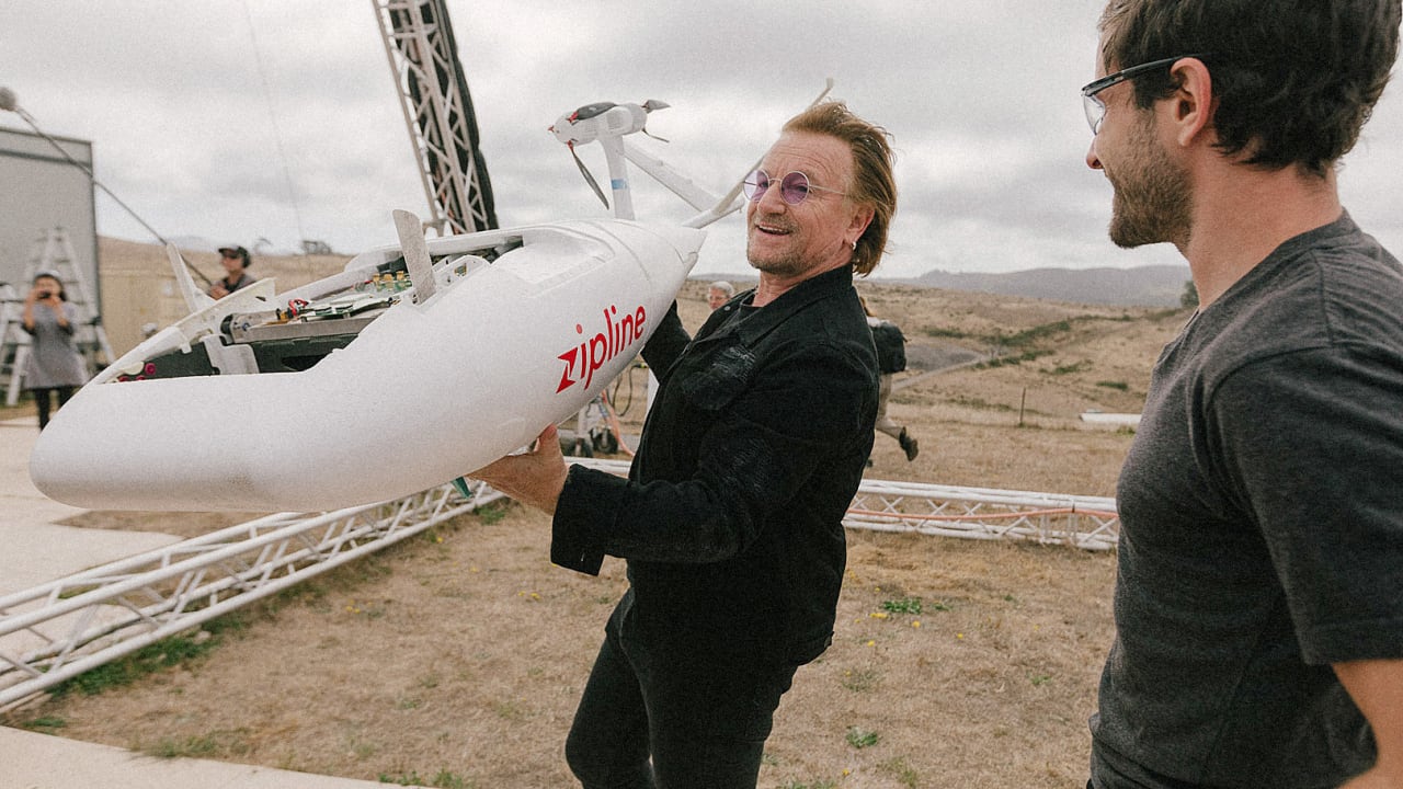 Bono Joins The Board Of Medical Drone Delivery Company Zipline