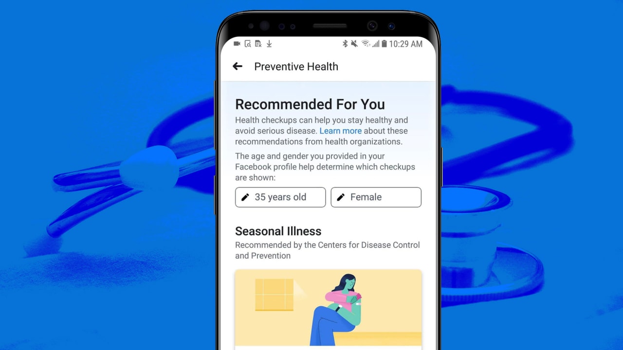 Facebook Wants to Offer You Advice on Preventive Health Care