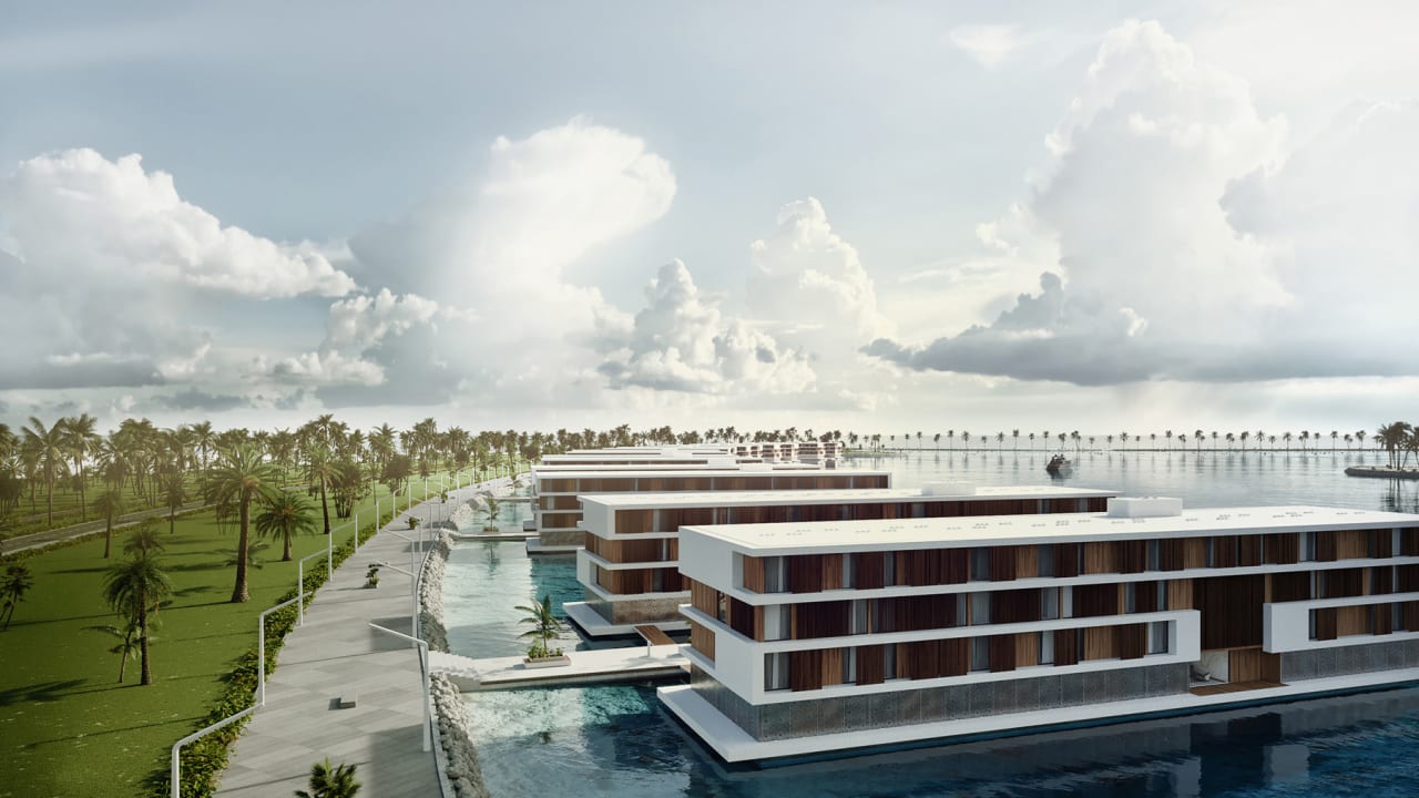 Qatar's ultramodern World Cup hotels are built to float on water