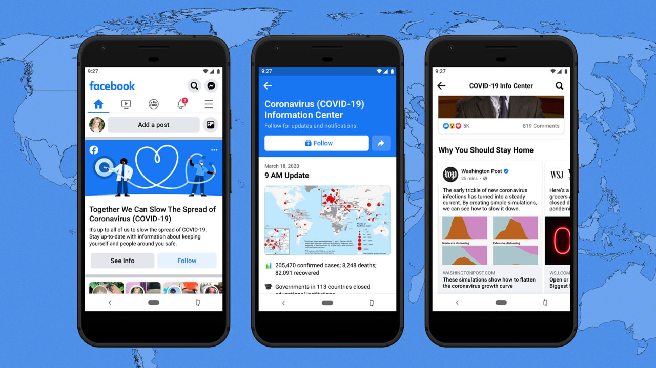 Facebook launches new coronavirus information hub