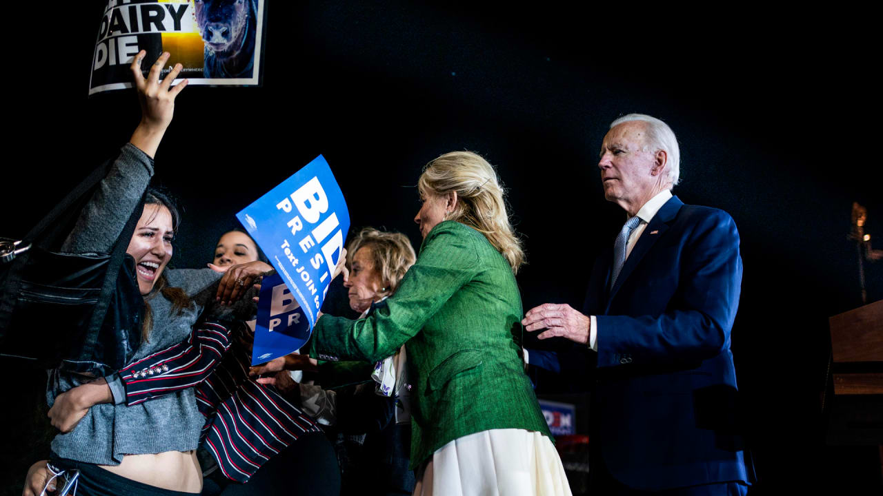 Here’s the story behind the viral photo of Jill Biden confronting a pr