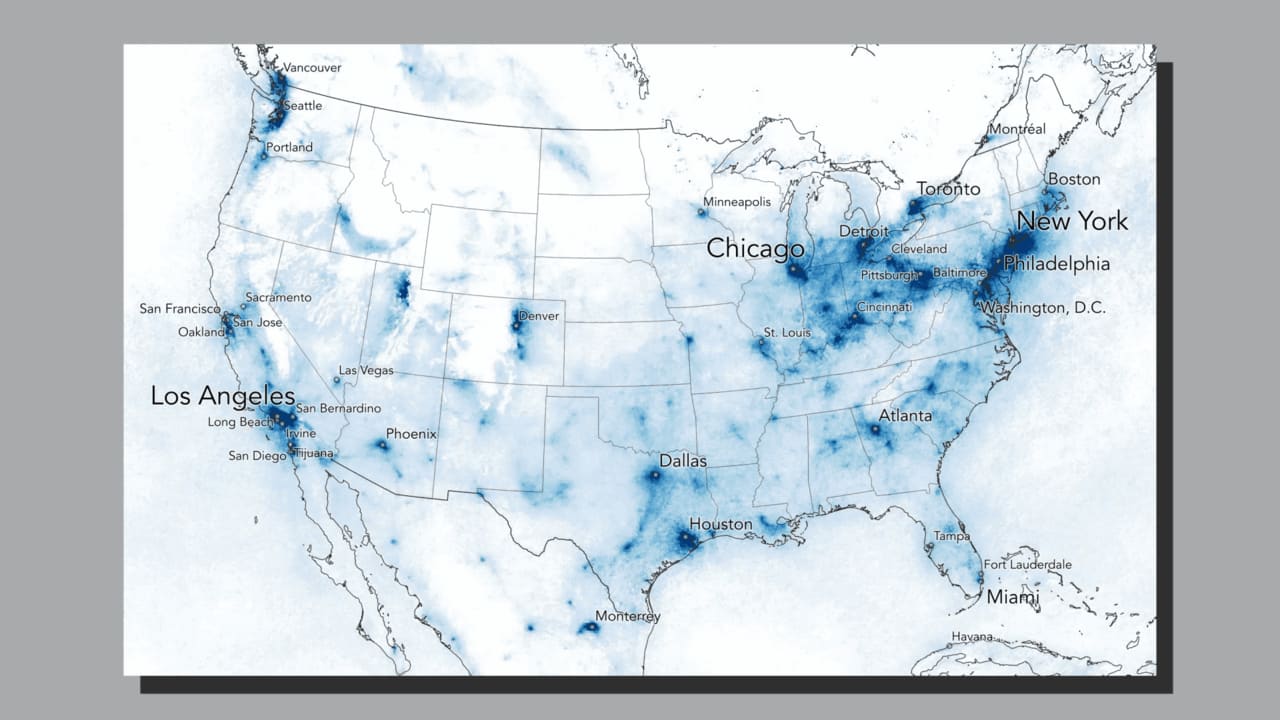 These 8 maps show the massive drop in smog caused by the coronavirus