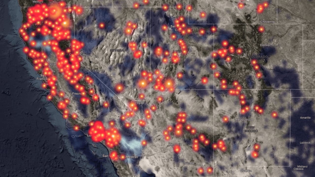 Apple fire map: Track California wildfires, smoke forecasts