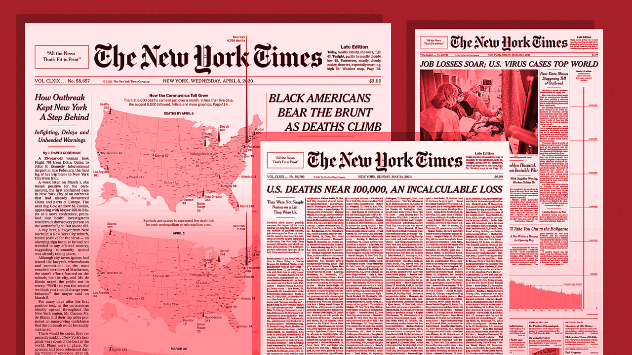 Why The New York Times Reinvented Its Front Page To Cover Covid 19