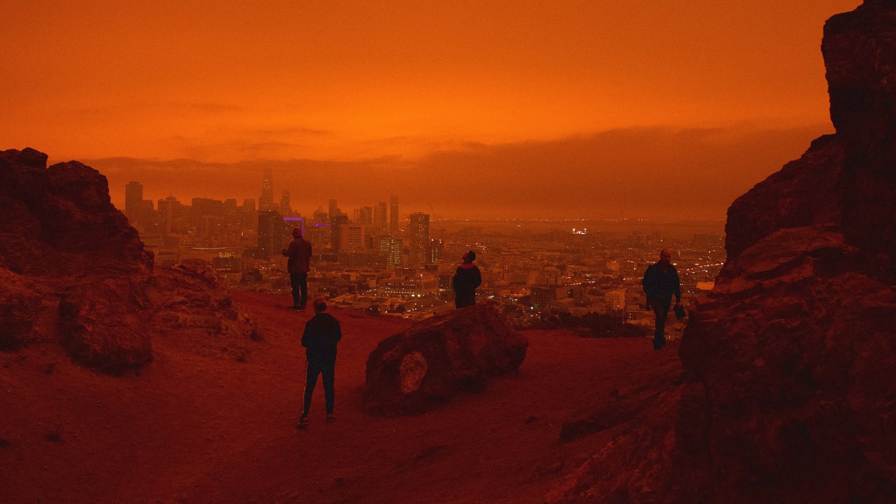 Why the West Coast's orange sky was so unsettling, according to color theory