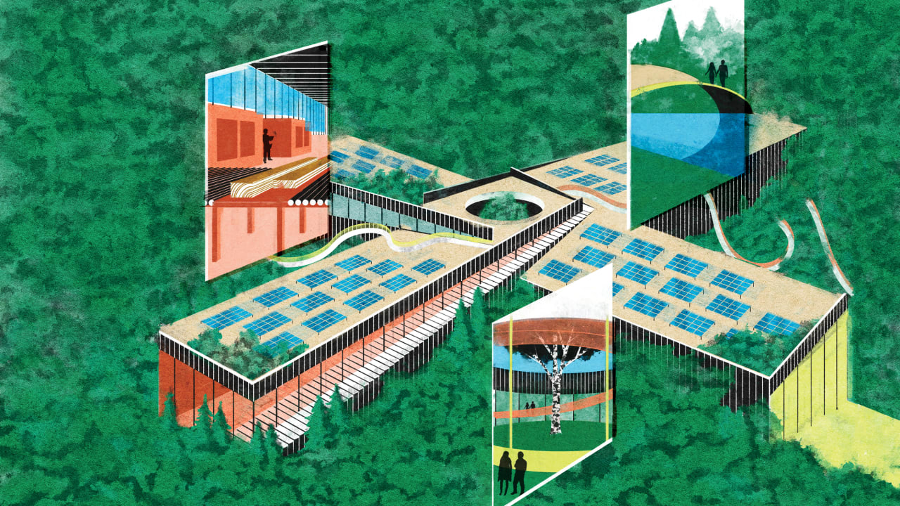 The Vestre Plus is the greenest, most transparent furniture factory in the world—and you’re invited to come hike around it