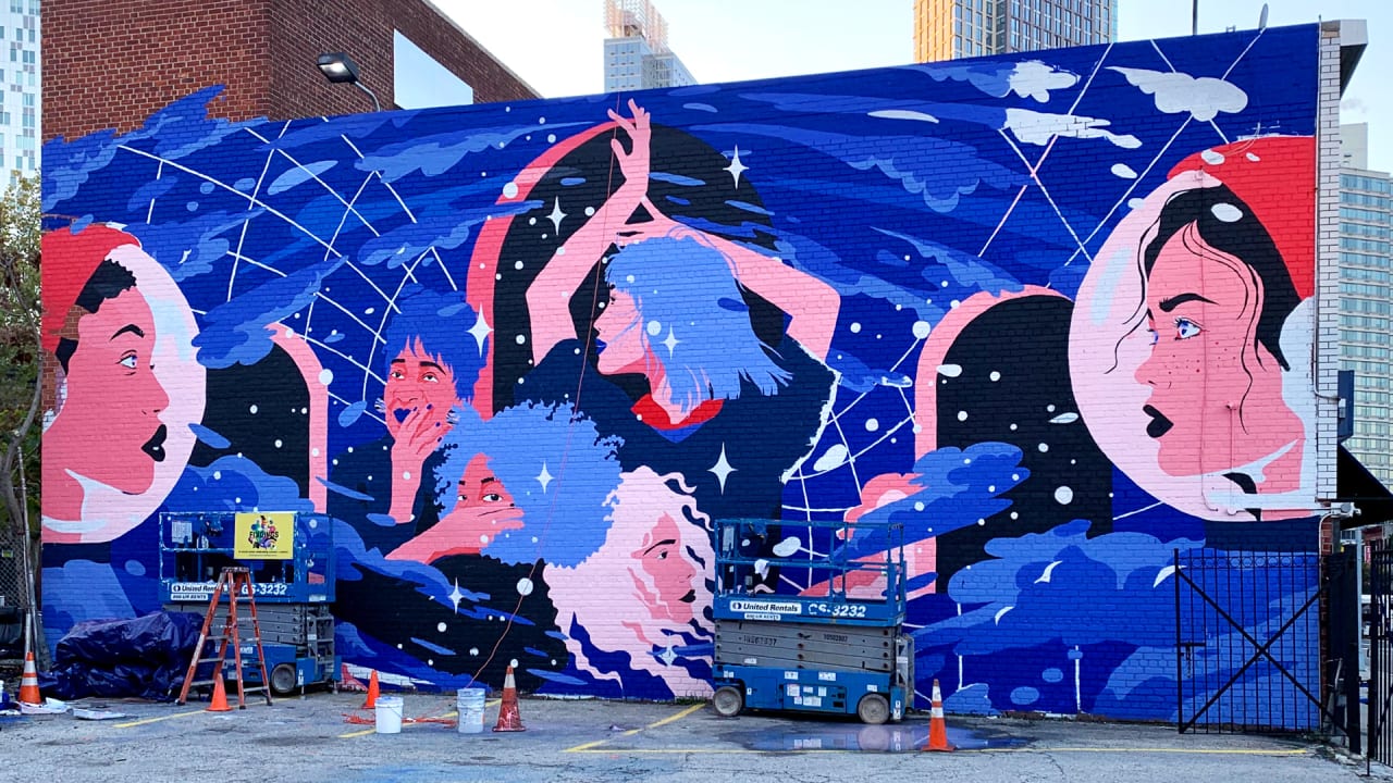 Amanda Phingbodhipakkiya creates murals about women in STEM