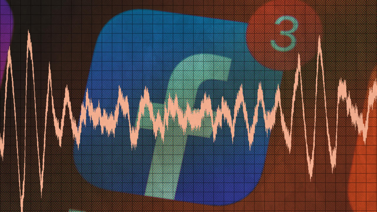  A graph shows the decline in Facebook Pro outreach.