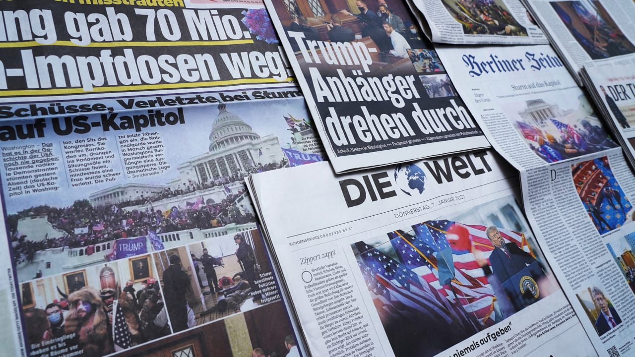 How Newspapers Around The World Covered Pro Trump Dc Riots
