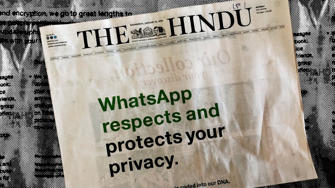 Facebook reacts to WhatsApp privacy outcry with newspaper ad