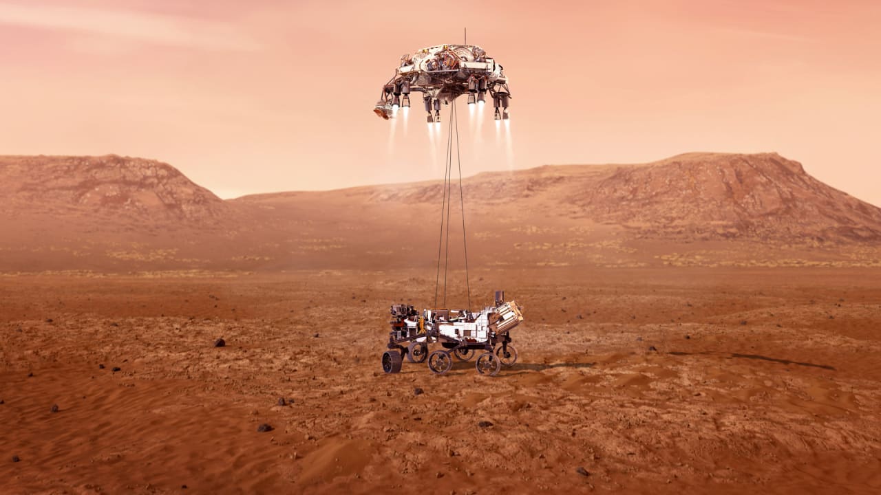 Watch the 'Perseverance' rover land on Mars in this just-released video