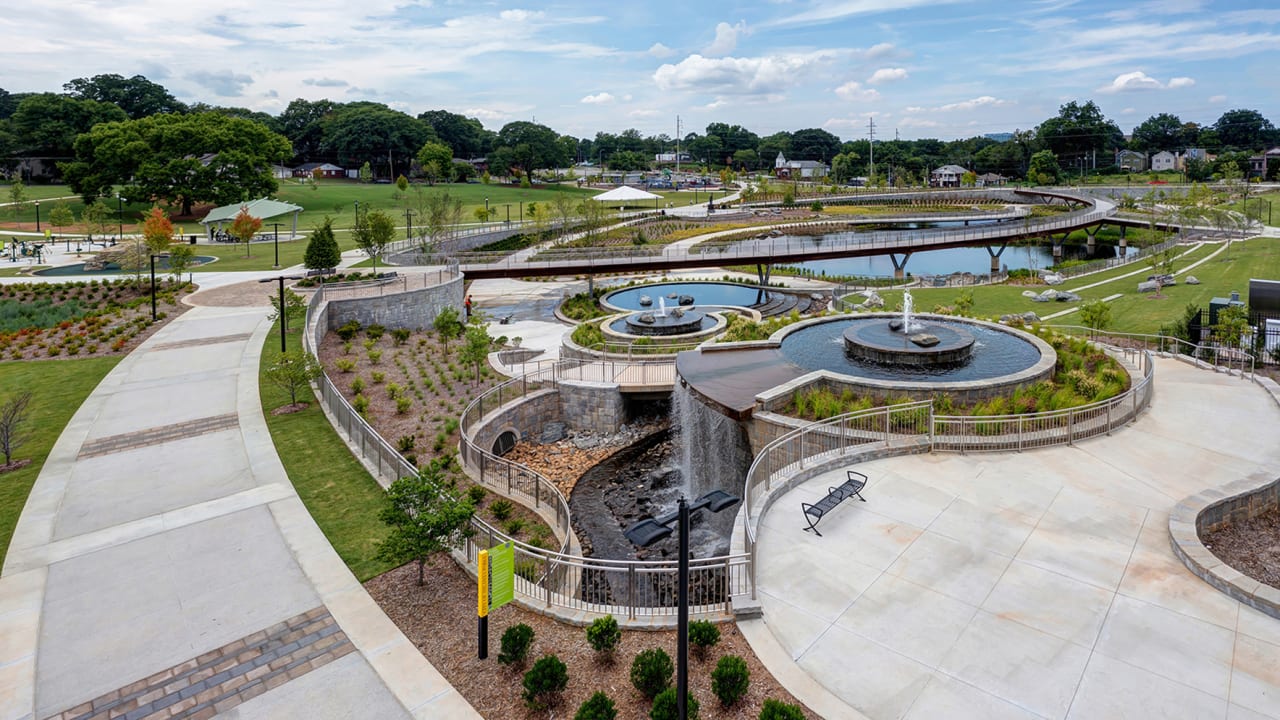 This 16-acre Atlanta park was built to flood