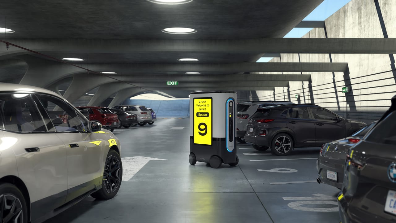 Meet Ziggy, the traveling robot that can charge your electric vehicle