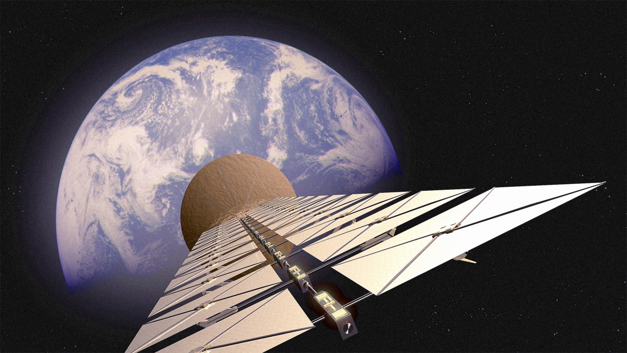 What if we put the solar panels in space so they could be closer to the sun?