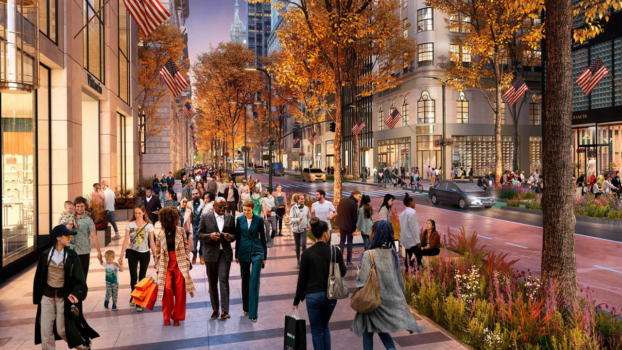 New York City's 5th Avenue is getting a pedestrian friendly makeover