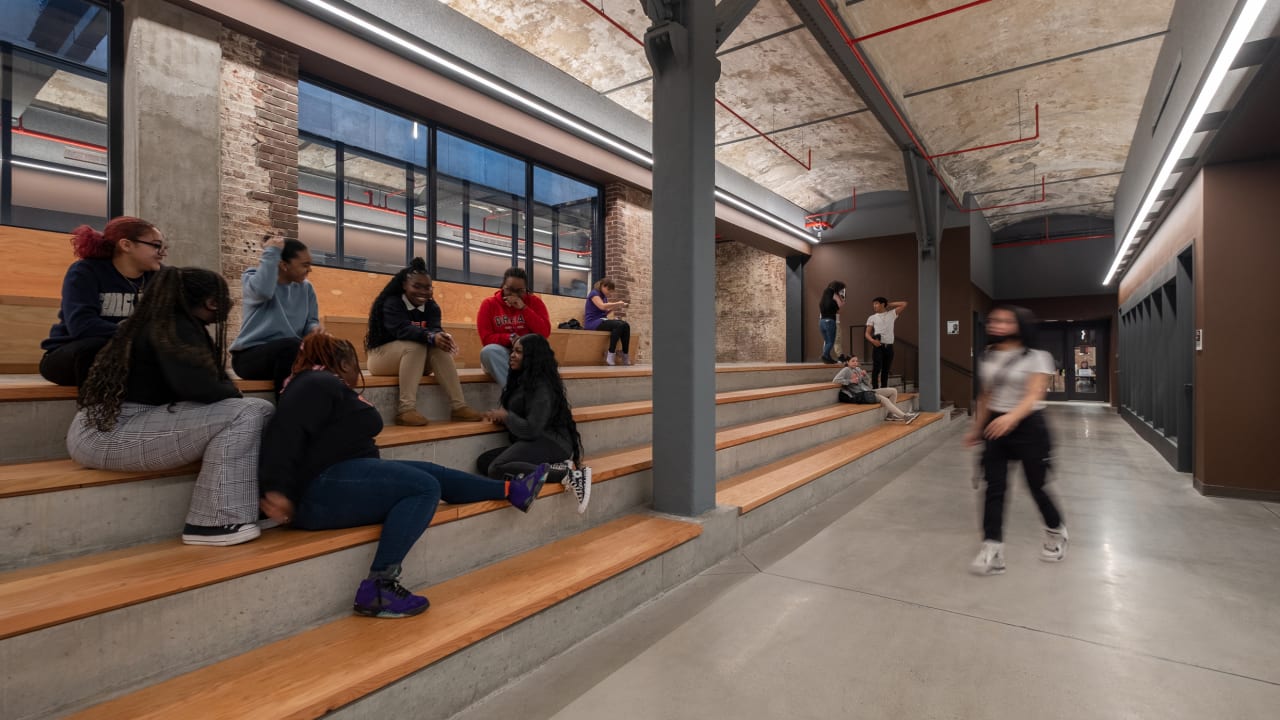 A 120-year-old former factory is now the most stunning school in America