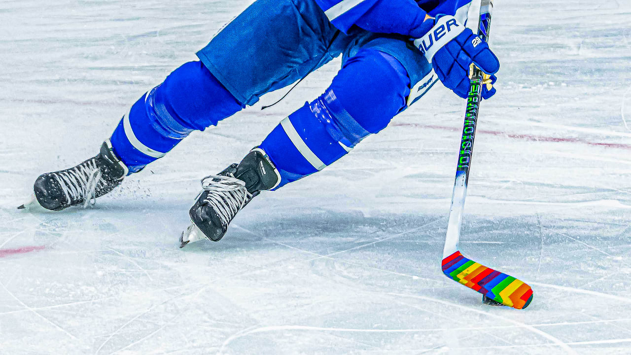 NHL rescinds ban on rainbow-colored Pride tape, allowing players to use it  on the ice this season - NBC Sports