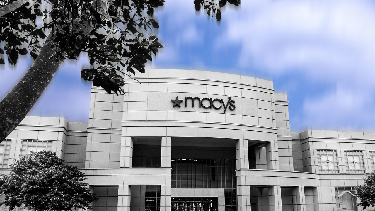 Macy's stock price shop today