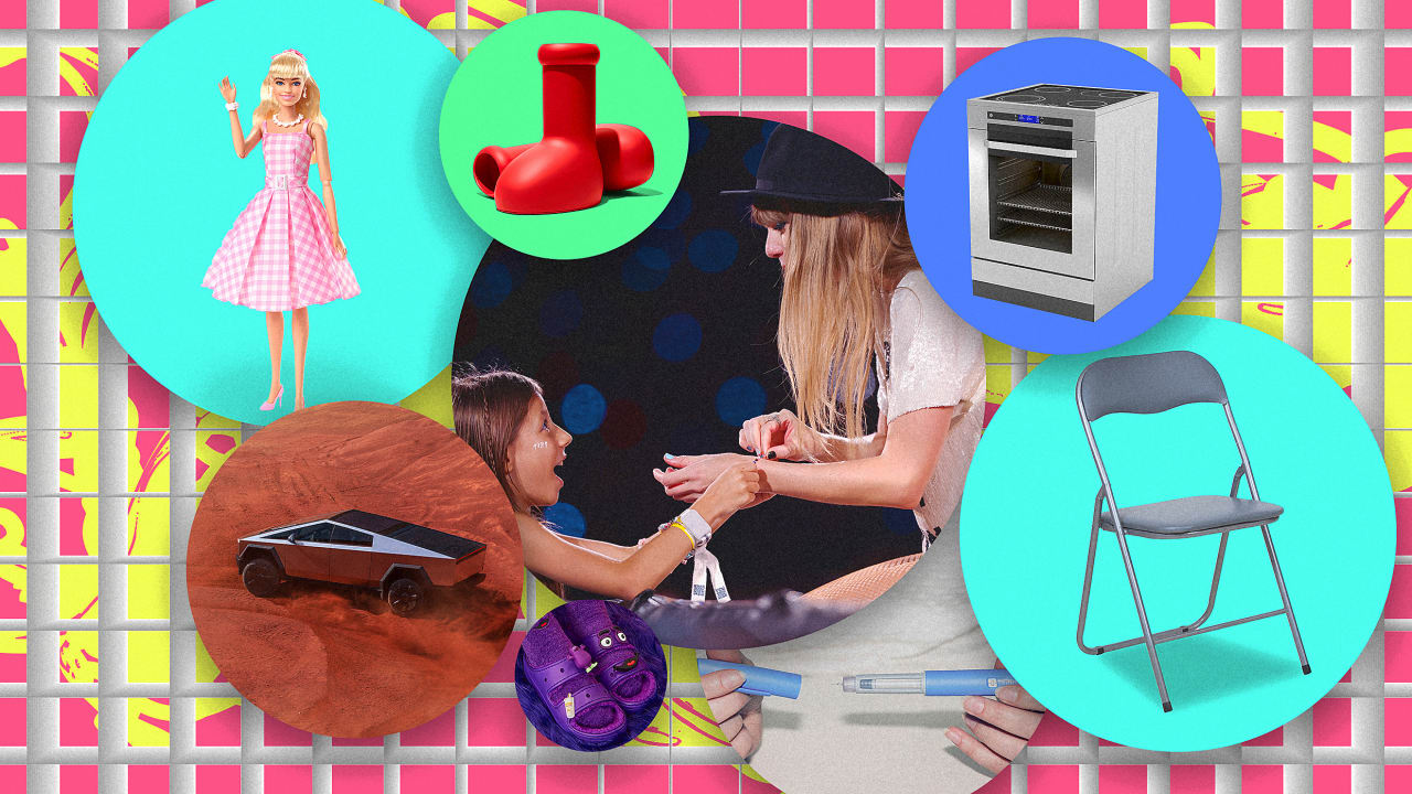 Thumbnail of From Ozempic pens to Taylor Swift’s favorite accessories: 12 objects that defined 2023