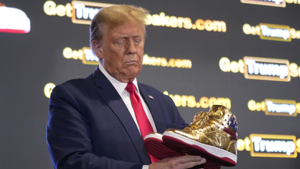 These are Trump’s $399 golden sneakers