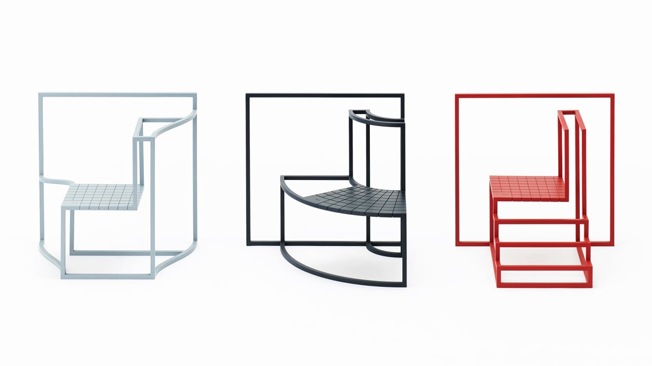 Hong Kong’s Dense Cityscape Inspired These Dizzying Chairs