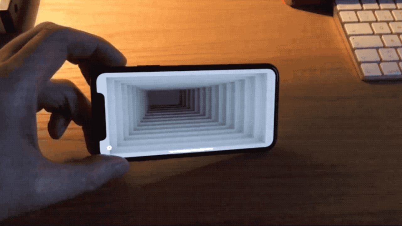 A Wild Ui Experiment With The Iphone X S Front Facing