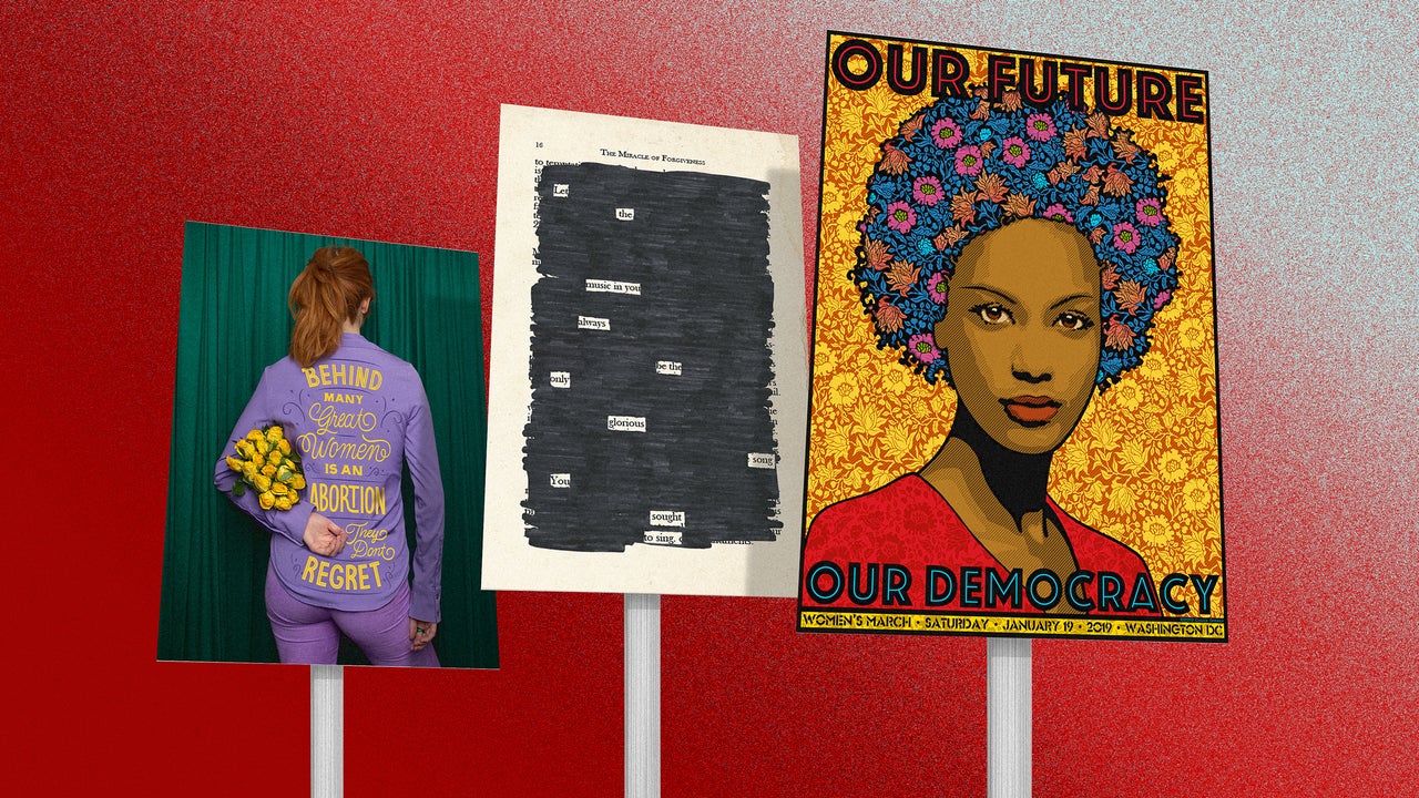 Furious about the fall of Roe v. Wade? Here's how to design a protest sign that goes viral