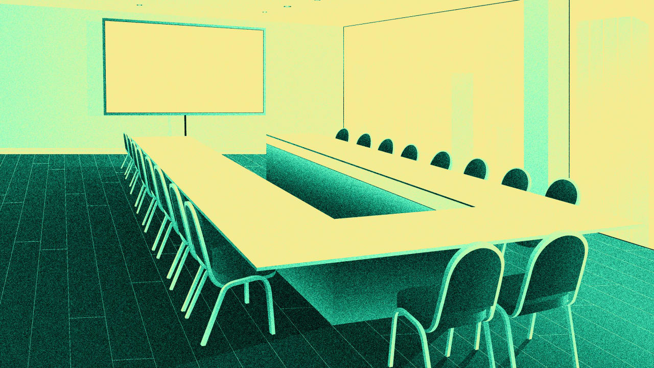What oddly shaped conference room tables tell us about the future of