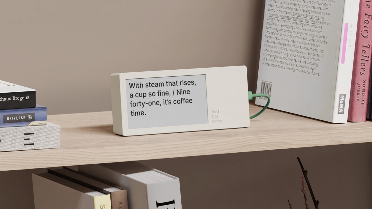 This whimsical clock is the playful gadget AI needs right now