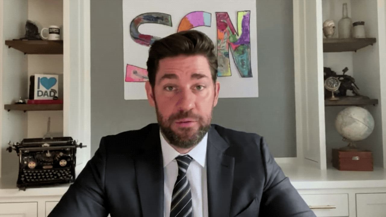 John Krasinski launches &#8216;good news&#8217; show from his home during coronavirus, with help from Steve Carell