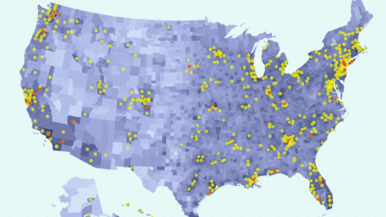 Animated map. Animating Map in film.