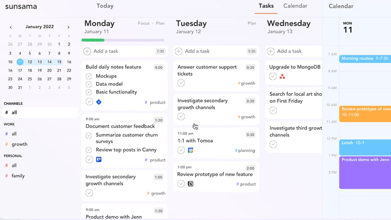 Sunsama joins a growing crop of apps that help clean up your calendar