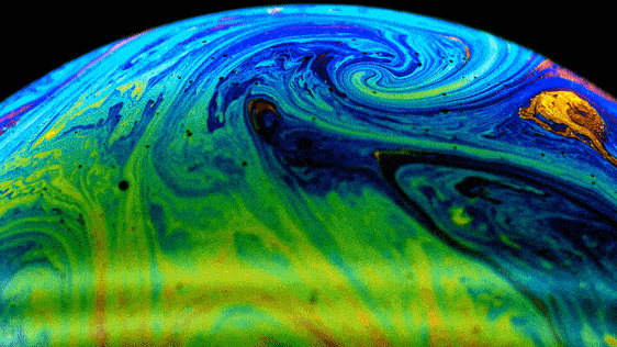 These Psychedelic Soap Bubbles Simulate Deadly Weather