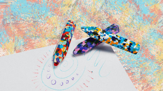 You can paint like Van Gogh using MoMA’s wild new crayons