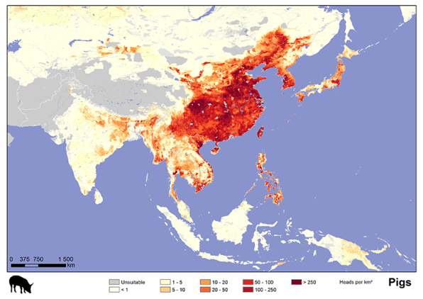 A Massive Global Map Of Where All The Cattle, Pigs, And Other Livestoc