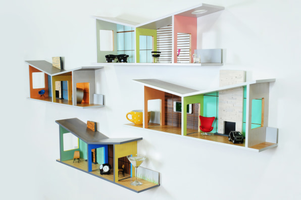 These Shelves Double As Mid-Century Modernist Dollhouses For Grown-Ups These Shelves Double As Mid-Century Modernist Dollhouses For Grown-Ups