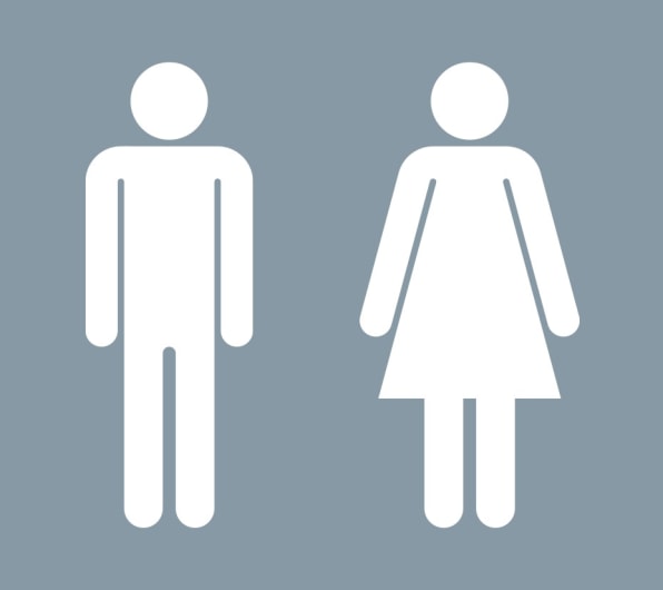 Male and Female Restroom symbols
