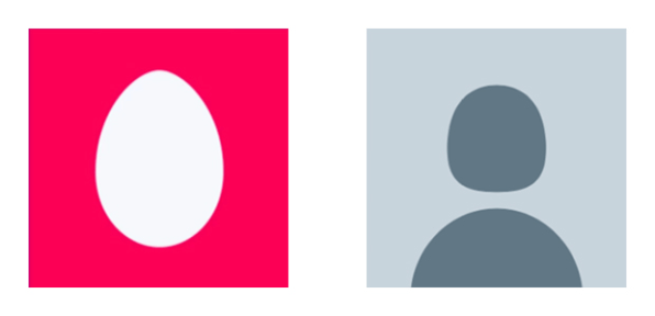 Twitter Egg and New Default Avatar