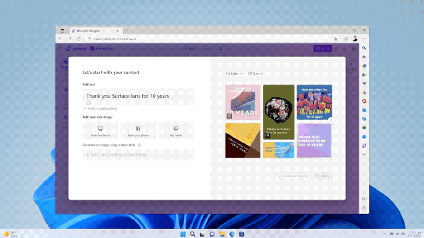 The new Microsoft Designer is a DALL-E-powered Canva killer