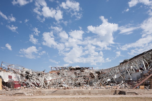 In A Tornado Ravaged Town A High School Inside A Big Box Store