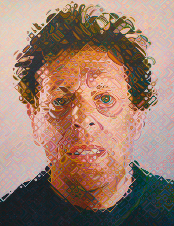 After Decades Of Pixel Painting Chuck Close Goes Truly Digital