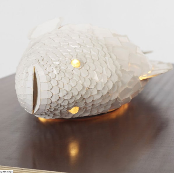 FRANK GEHRY'S FISH LAMPS