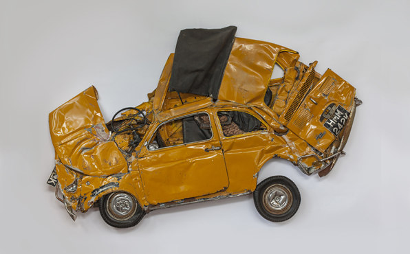 A New Exhibition Celebrates The Beauty Of Crushed Cars